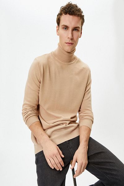 Koton Herrenpullover aus Kamelhaar