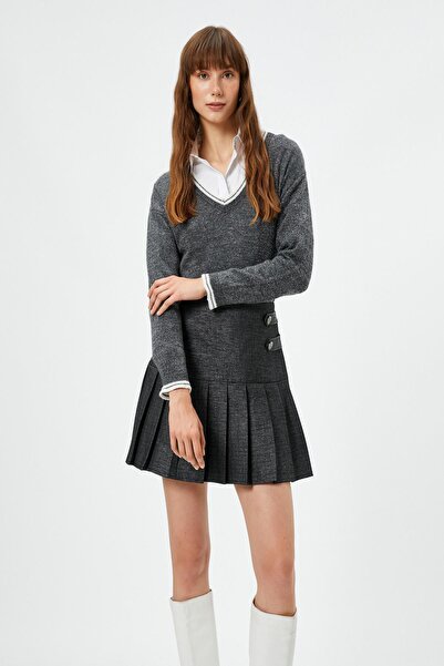 Koton Γυναικείο πουλόβερ ανθρακί