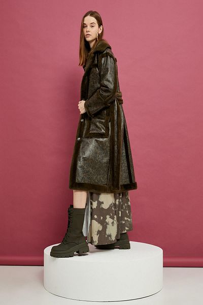 Koton Women's Khaki Coat