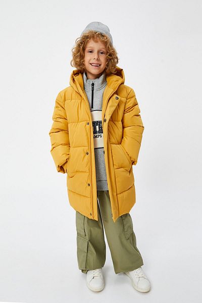 Yellow Kids Coats Styles Prices Trendyol