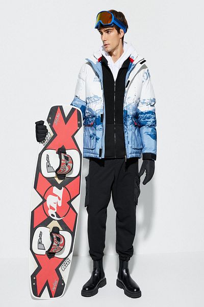 Koton Weiße gemusterte Herrenjacke