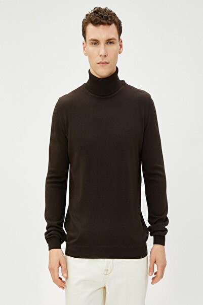 Koton Мъжки кафяв пуловер