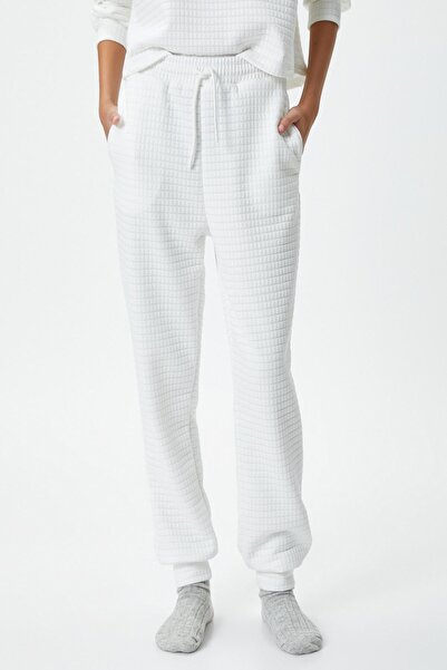 Koton Pantaloni de pijama albi pentru femei