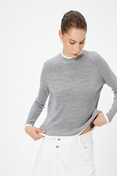 Koton Kadın Gri Kazak