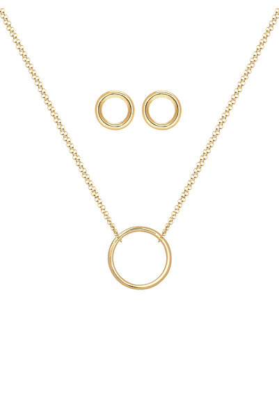 ELLI Schmuckset Geo Kreis Basic Minimal 925 Sterling Silber Cercle