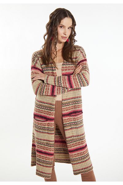 USHA FESTIVAL Strick Cardigan flesh