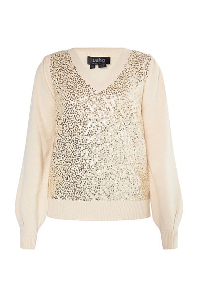 USHA BLACK LABEL Strick Pullover nowles