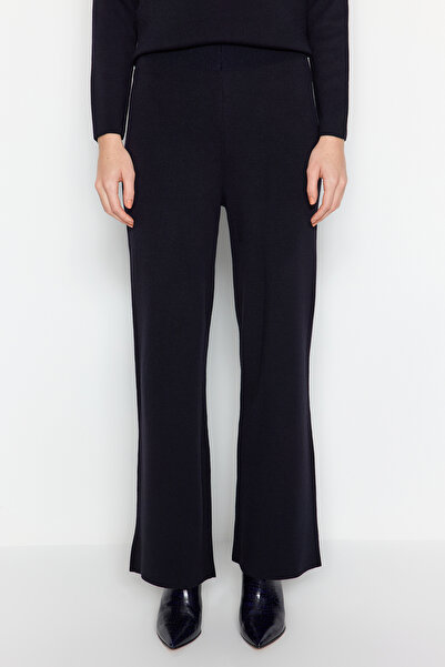 Trendyol Modest Темно-синій трикотажний топ і спідниця на ґудзиках TCTAW24US00042