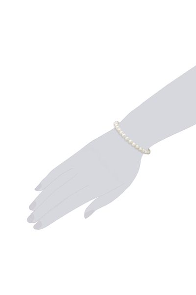 Rafaela Donata Perlenarmband Armband Muschelkernperle weiß