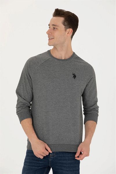 U.S. Polo Assn. Hanorac de bază Antracit Melange pentru bărbați