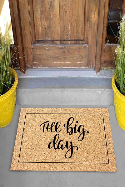 on the clouds سجادة باب مزخرفة مطبوعة رقمية Till Big Day