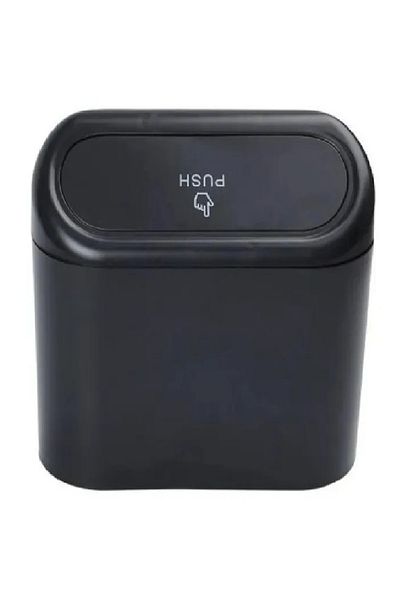 LutiaS Auto Vehicle Office Trash Can Portable Car Interior Portable with Lid Practical Clip Organizer Trash Can