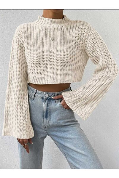 Bracha Crop Model Spanish Sleeve Knitwear Sweater