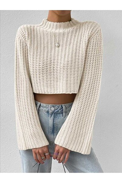Bracha Crop Model Spanish Sleeve Knitwear Sweater