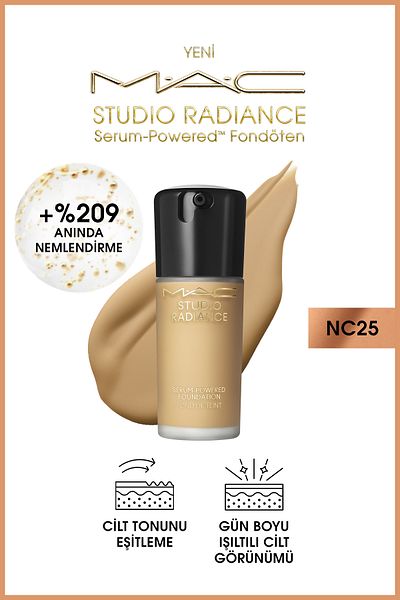 M.A.C Studio Radiance NC25 Powered™ Plump and Radiant Skin Serum Foundation--30 ml FNDTN170
