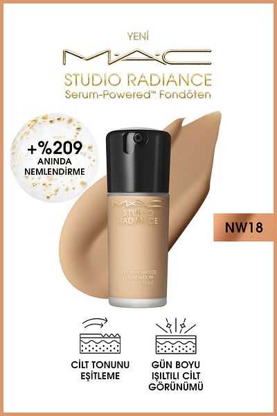 M.A.C Studio Radiance NW18 Powered™ Serum Foundation for Radiant Skin 30 ml FNDTN263