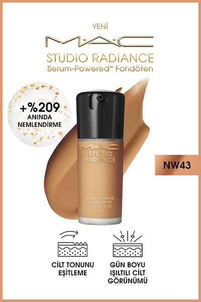 M.A.C Studio Radiance NW43 Powered™ Serum Foundation for Plump Skin 30 ml FNDTN264
