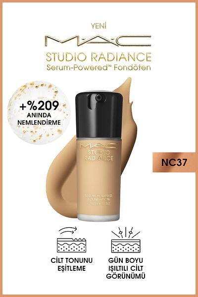M.A.C Studio Radiance NC37 Powered™ Serum Foundation for Plump Skin 30 ml FNDTN266