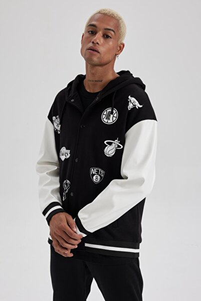 DeFacto DeFactoFit NBA jelenlegi csapatai, túlméretezett, vastag szövetből készült kardigán zsebekkel