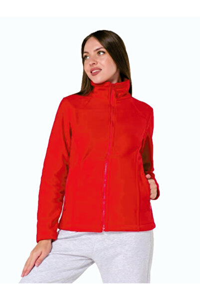 ERY İş Güvenliği Women's Fleece Coat Red