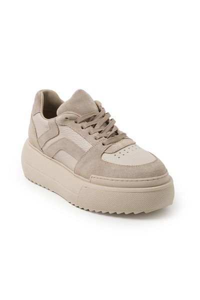 John May Pantofi casual de damă Rd-5643 John May Suede Beige Combinație