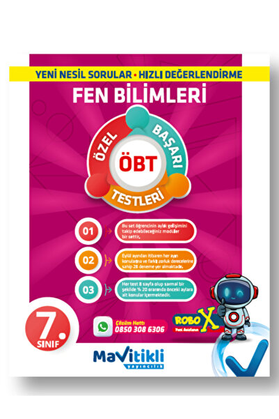 Mavitikli Yayıncılık 7.SINIF FEN ÖZEL BAŞARI TESTLERİ-ÖBT