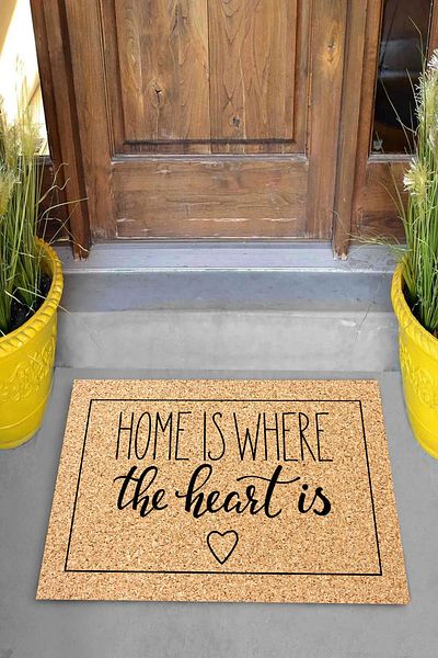 Pelangi Digital Printed Home Is Where The Hearth Is Decorative Door Mat