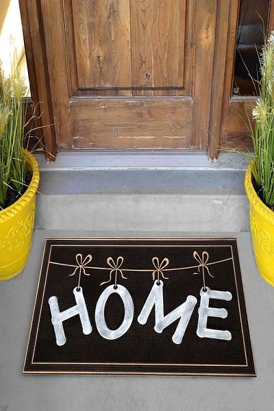 Pelangi Home Written Decorative Door Mat on Digital Printed Clothesline