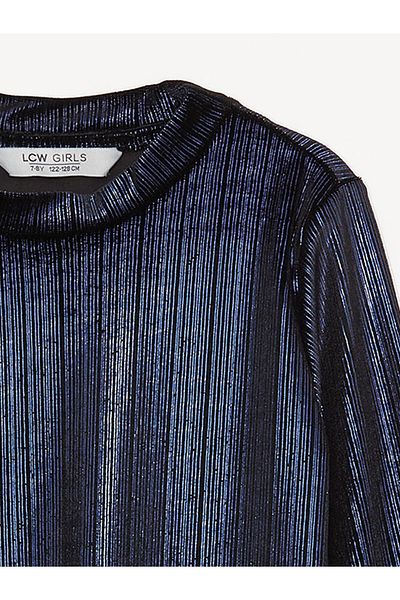 LC Waikiki Tricou pentru fetiță, cu guler înalt, cu aspect luminos