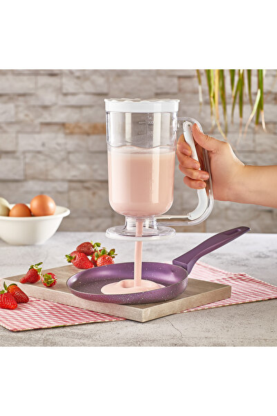 QLUX IDEAS Qlux Hamur Dağıtıcı Bpa Içermez Hamur Porsiyonlama Beyaz Hamur Dağıtıcı