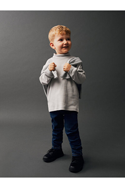 LC Waikiki Základní chlapecké tričko rolák s dlouhým rukávem