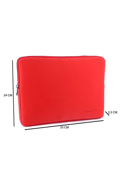 deri,se club حقيبة نسائية باللون الأحمر متوافقة مع أجهزة الكمبيوتر اللوحية وحافظة iPad وMacbook وNotebook مقاس 12.9 و13.1 بوصة