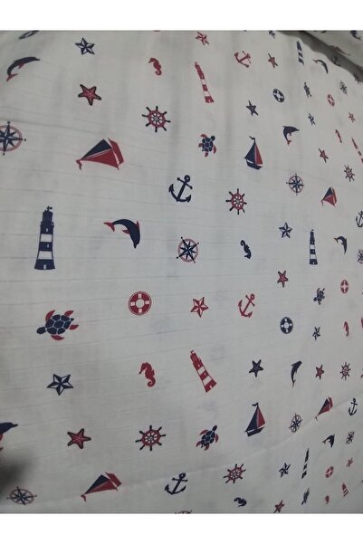 BabyMeva بطانية موسلين متعددة الأغراض 01-بحار 100x100 سم للأطفال والرضع وحديثي الولادة، قماش موسلين