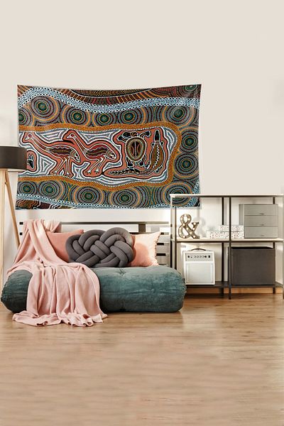 on the clouds Archaeology and History Themed Stain Resistant Velvet Tapestry - Wall Carpet and Wall Cloth