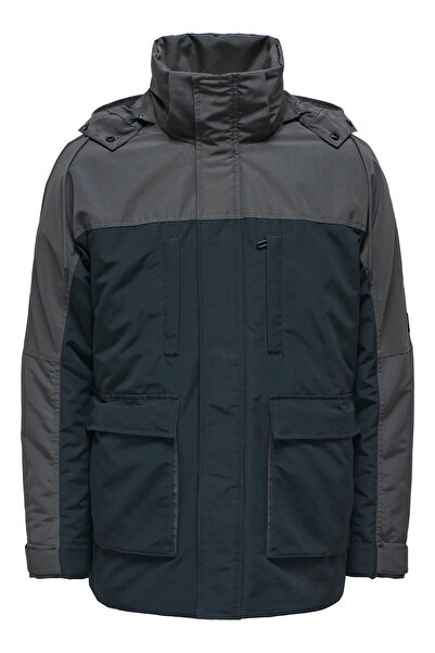 Only & Sons Ανδρικό παλτό Onssean Regular Fit με κουκούλα MONT 22025939