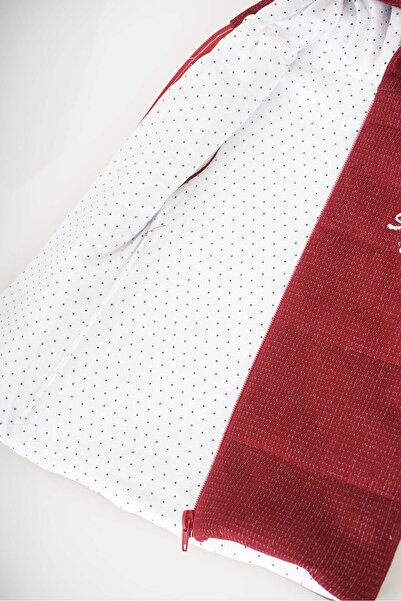 MİNİKO KİDS BABY BOY ZIPPERED HOODED COTTON VEST