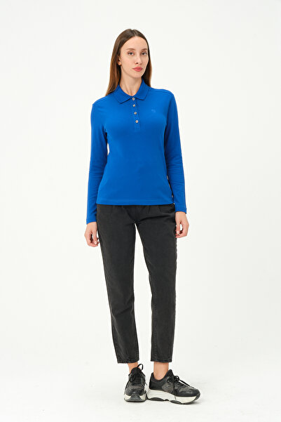 MSW بولو نسائي بقصة عادية وأكمام طويلة