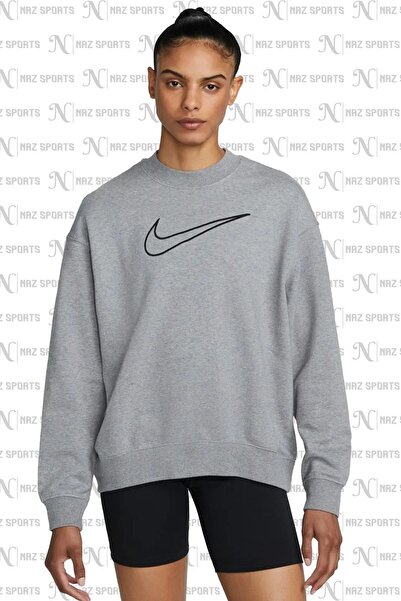 Nike Dri-Fit Get Fit Loose Cut Gray Women's Sweatshirt