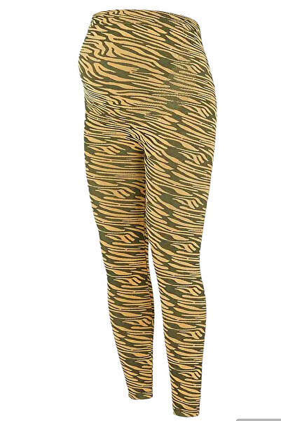 Relaxfit Seamless SEAMLESS DİKİŞSİZ LEOPAR DESENLİ KIŞLIK HAMİLE TAYT