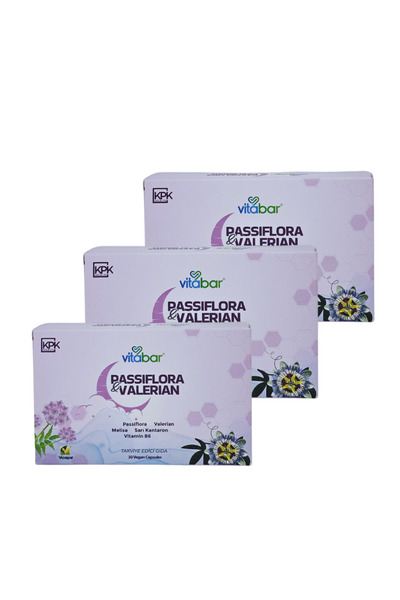 Vitabar Passiflora&Valerian 3'lü Avantajlı Paket