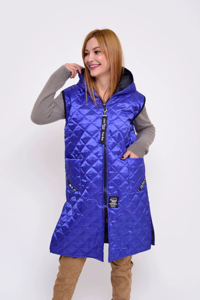 buyi KADIN KAPÜŞONLU KAPİTONE YELEK