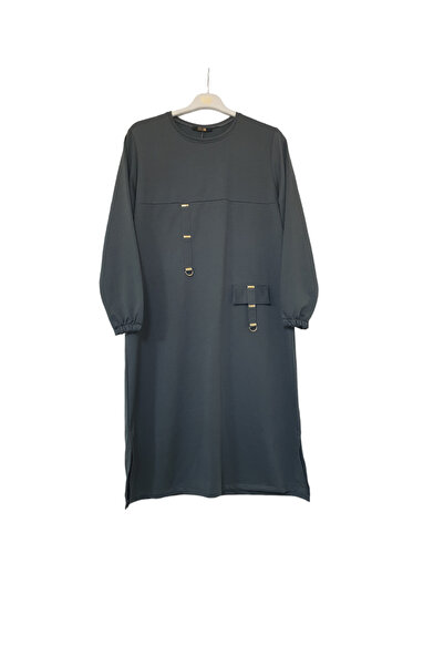 GGMM İKİ İPLİK TAŞ YAPIŞTIRMALI 115CM TUNİK