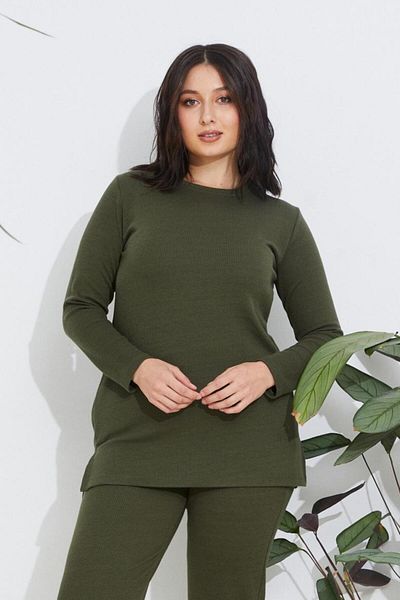Freeista Khaki Big Corduroy Blouse and Single Blouse Set - Not