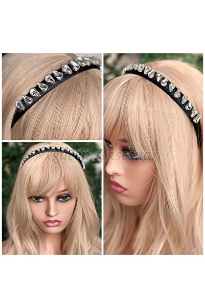 QUEEN AKSESUAR Design special, lux, cristal, piatră, brodată, coroană fină di...