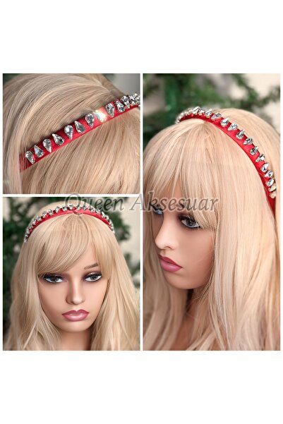 QUEEN AKSESUAR Ειδικής σχεδίασης πολυτελής κρυστάλλινη πέτρα με κέντημα από λ...