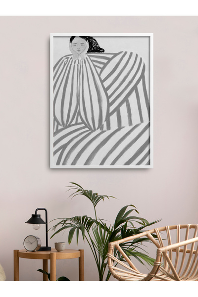 HOMEPACK Tablou Unic Înramă Figura Femeii Tablou Poster Modern Clasic TK/165