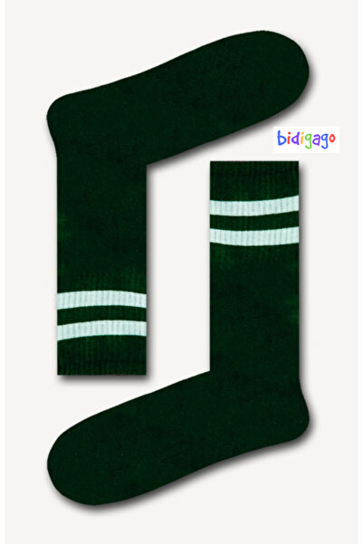 Bidigago جوارب رياضية طويلة مخططة للجنسين للتنس