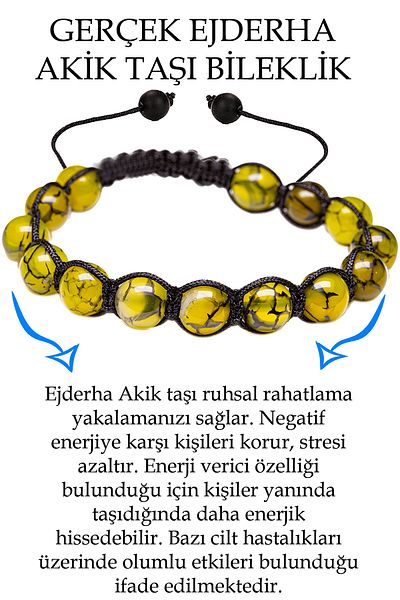 Tesbih Atölyesi Certified Dragon Veined Green Agate Stone Bracelet