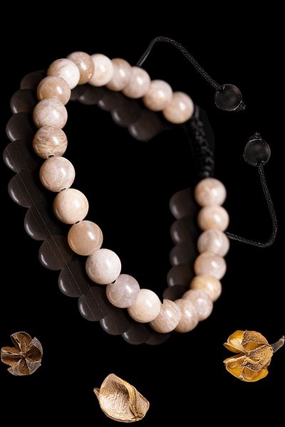 Tesbih Atölyesi Certified Aa+ Original Sunstone Bracelet - Macrame