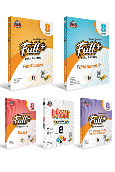Fi Yayınları 8. Sınıf Soru Bankası Seti Fİ Yayınları Full+ Serisi ( 5 Kitap )